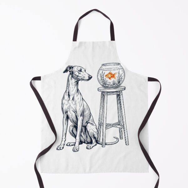 Item preview, Vintage Greyhound with Goldfish Dog Lover designed and sold by dian-rody-crest.