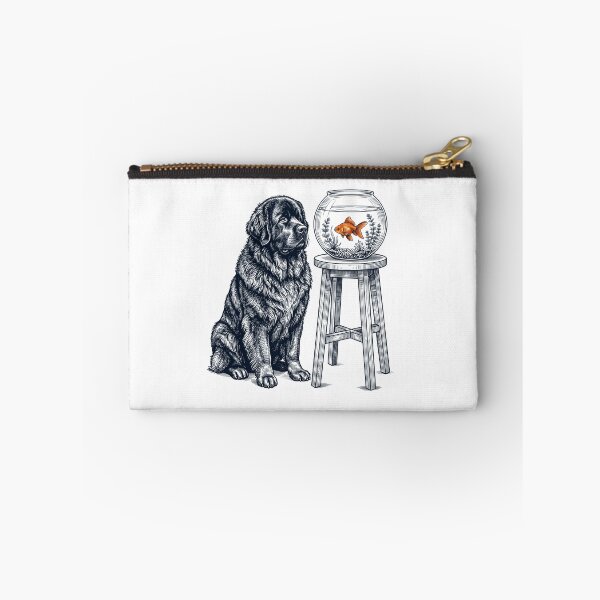 Item preview, Vintage Newfoundland with Goldfish Dog Lover designed and sold by dian-rody-crest.