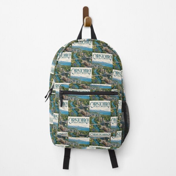 Item preview, Christchurch New Zealand with Avon River and Southern Alps designed and sold by Aryabek.