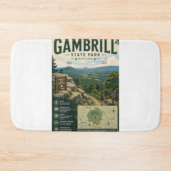 Item preview, Gambrill State Park Maryland with Frederick Valley and Catoctin Mountains designed and sold by Aryabek.
