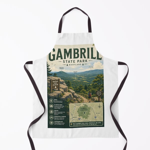 Item preview, Gambrill State Park Maryland with Frederick Valley and Catoctin Mountains designed and sold by Aryabek.