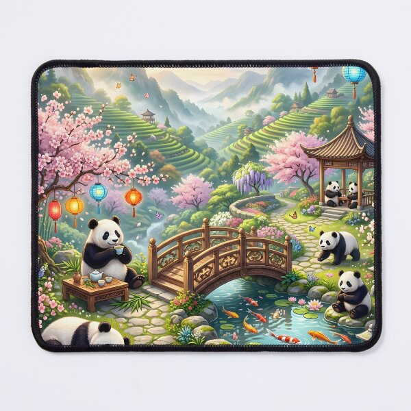 Item preview, Peaceful Panda Haven Cherry Blossom Garden designed and sold by Herodestroyer.
