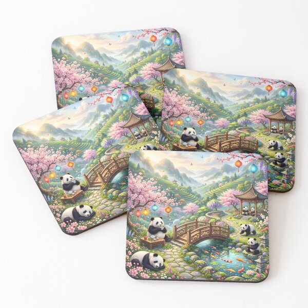 Item preview, Peaceful Panda Haven Cherry Blossom Garden designed and sold by Herodestroyer.