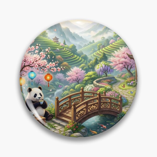 Item preview, Peaceful Panda Haven Cherry Blossom Garden designed and sold by Herodestroyer.