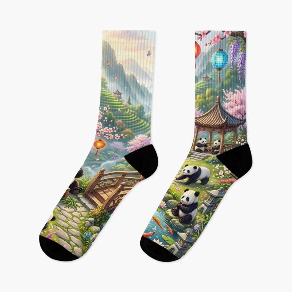 Item preview, Peaceful Panda Haven Cherry Blossom Garden designed and sold by Herodestroyer.