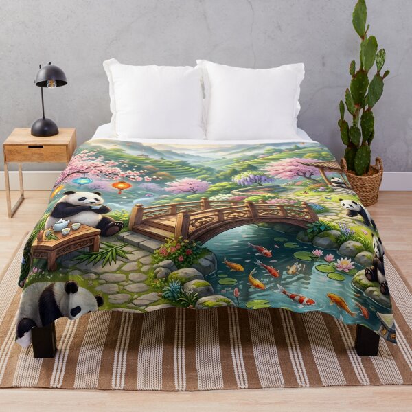 Item preview, Peaceful Panda Haven Cherry Blossom Garden designed and sold by Herodestroyer.