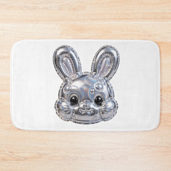 Item preview, Puffy Chrome Cute Bunny Face designed and sold by Teeny Quities.