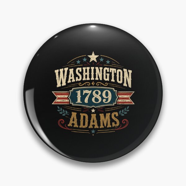 Item preview, Washington 1789 Adams Vintage designed and sold by TrendyThreadsCo.