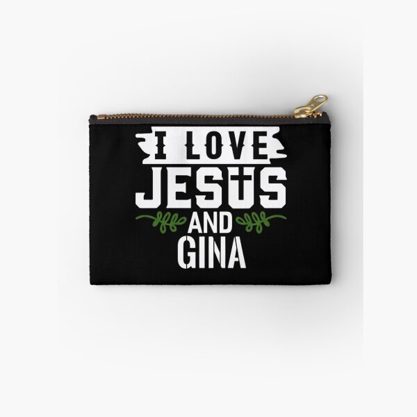 Item preview, I Love Jesus And Gina Personalized Name Christian Faith designed and sold by haitrieuic96.