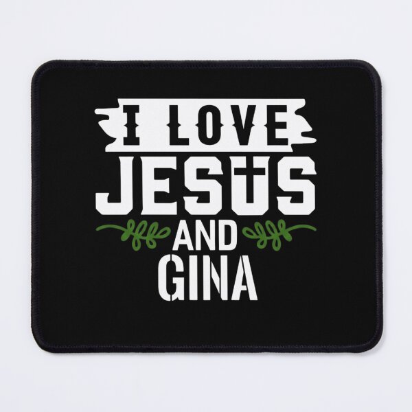 Item preview, I Love Jesus And Gina Personalized Name Christian Faith designed and sold by haitrieuic96.