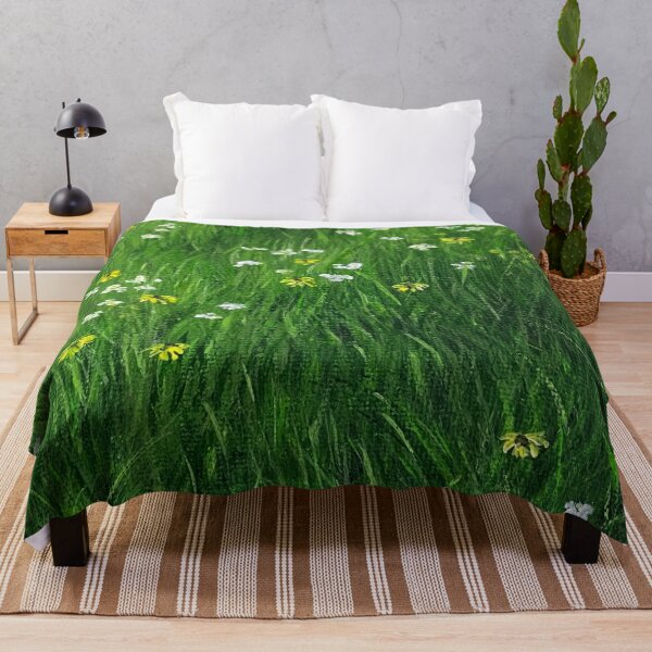 Item preview, Summer Daisies in the Grass Acrylic Painting designed and sold by ThingsAmyMade.