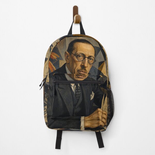Item preview, Modernist Icon: Igor Stravinsky Vintage Oil Painting - The Rite of Spring designed and sold by DoReMiStudio.