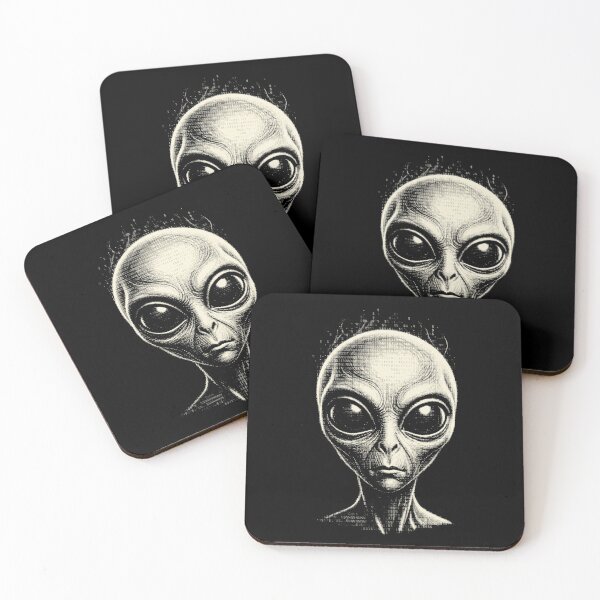 Item preview, Ascii Alien Head Extraterrestrial Sci-Fi Art designed and sold by d247.