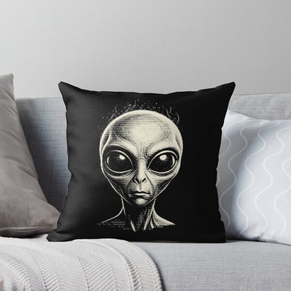 Item preview, Ascii Alien Head Extraterrestrial Sci-Fi Art designed and sold by d247.