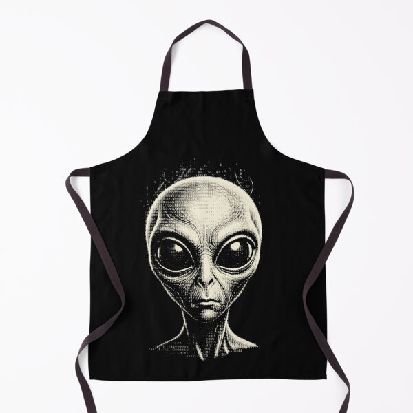 Item preview, Ascii Alien Head Extraterrestrial Sci-Fi Art designed and sold by d247.