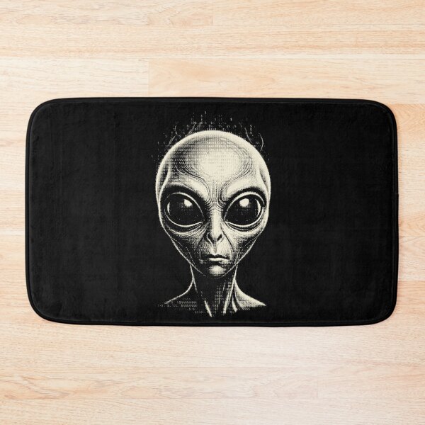 Item preview, Ascii Alien Head Extraterrestrial Sci-Fi Art designed and sold by d247.