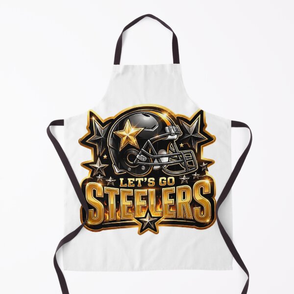 Item preview, Lets Go Steelers Black and Gold Helmet Star Graphic designed and sold by DianaBrow72120.