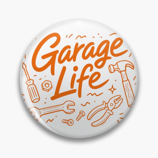 Item preview, Garage Life – Vintage Tool Script Design designed and sold by Automotive Art by Greg.