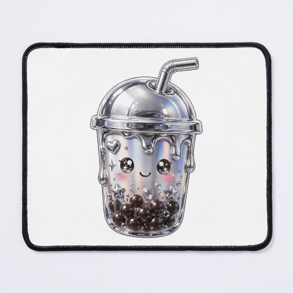 Item preview, Puffy Chrome Boba Bubble Tea designed and sold by Teeny Quities.
