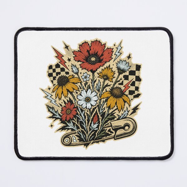 Item preview, Culture Punk Floral Checkerboard Flowers Alt Aesthetic designed and sold by Uglyandcute.