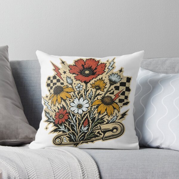 Item preview, Culture Punk Floral Checkerboard Flowers Alt Aesthetic designed and sold by Uglyandcute.