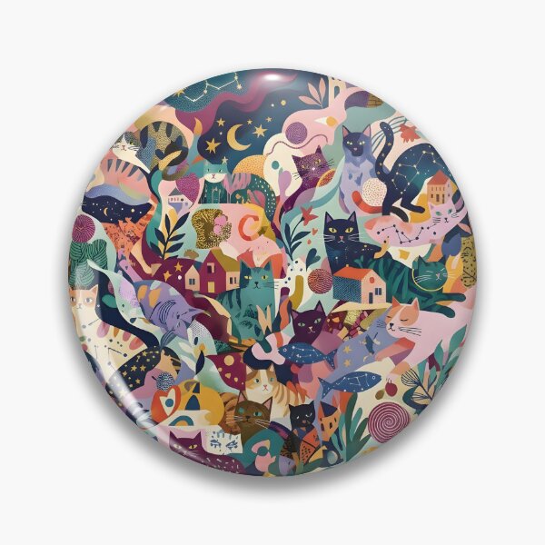 Item preview, Cosmic Celestial Cats Magical Universe Pattern designed and sold by Herodestroyer.