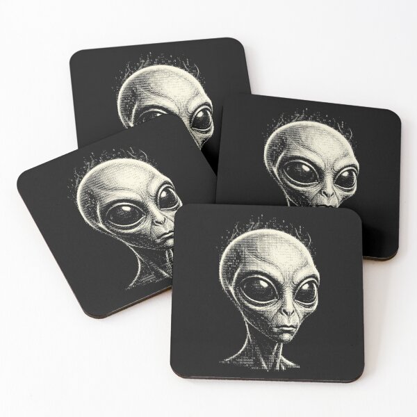 Item preview, Ascii Alien Head Extraterrestrial Art designed and sold by d247.