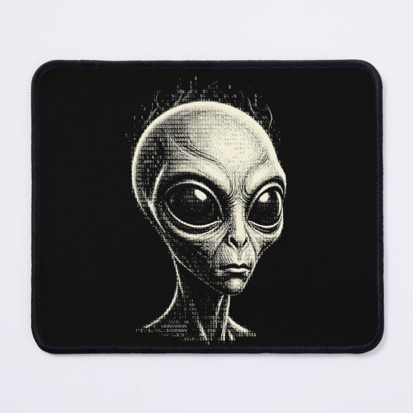 Item preview, Ascii Alien Head Extraterrestrial Art designed and sold by d247.