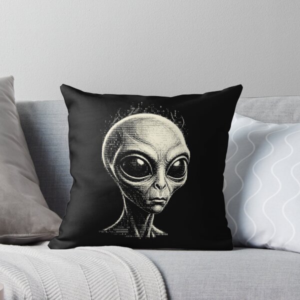Item preview, Ascii Alien Head Extraterrestrial Art designed and sold by d247.