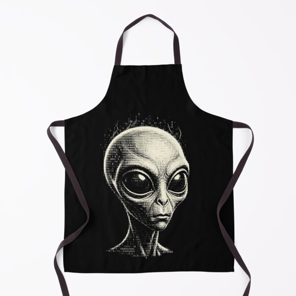 Item preview, Ascii Alien Head Extraterrestrial Art designed and sold by d247.