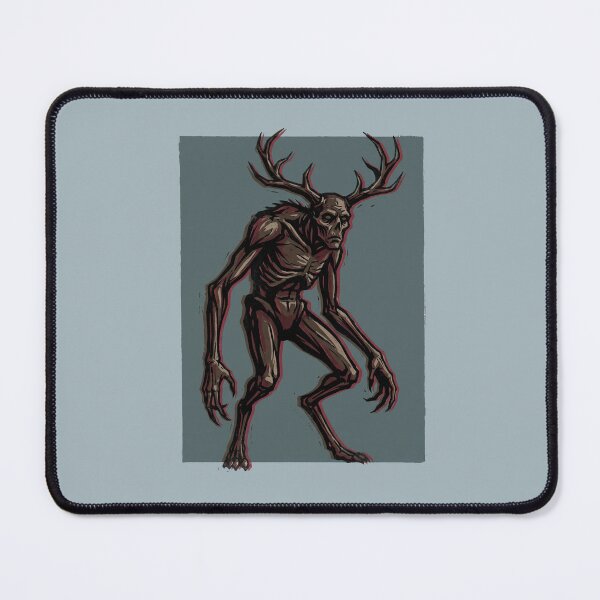 Item preview, Wendigo Cryptid Antlered Forest Monster Dark Horror Graphic designed and sold by KiwiRider.