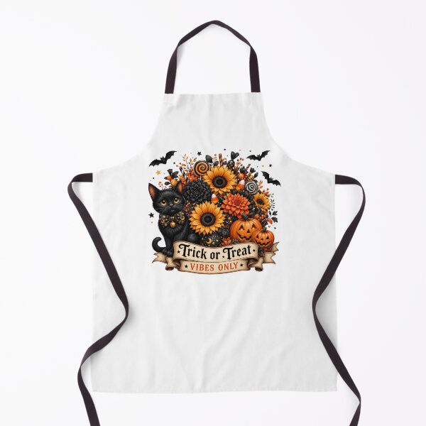Item preview, Trick or Treat Vibes Only - Black Cat Floral designed and sold by Heather Renees Designs.