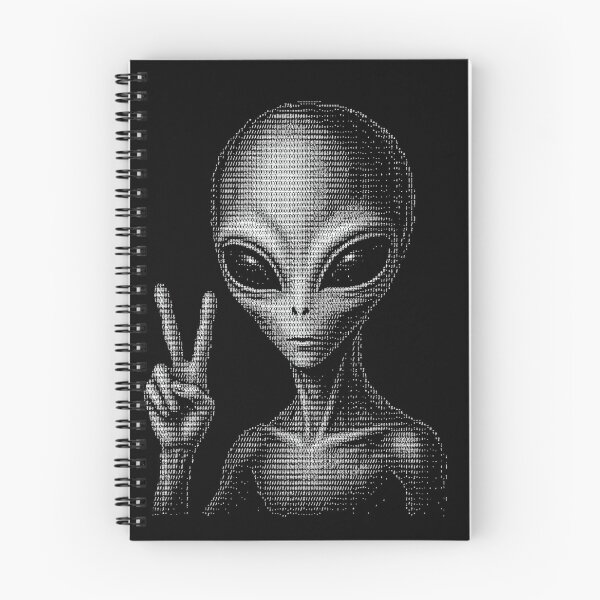 Item preview, Alien Peace Sign Ascii Extraterrestrial Art designed and sold by d247.