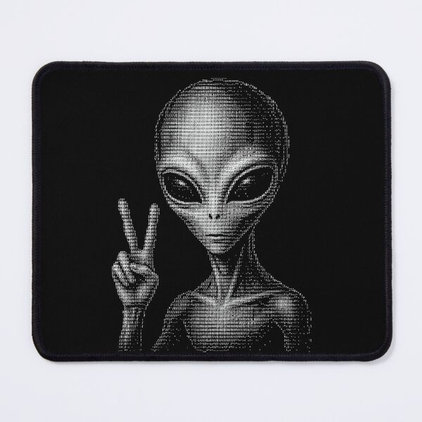 Item preview, Alien Peace Sign Ascii Extraterrestrial Art designed and sold by d247.