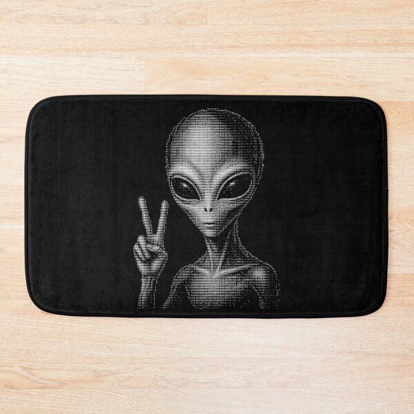 Item preview, Alien Peace Sign Ascii Extraterrestrial Art designed and sold by d247.