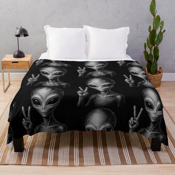 Item preview, Alien Peace Sign Ascii Extraterrestrial Art designed and sold by d247.