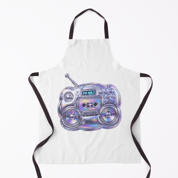 Item preview, Puffy Chrome Retro Boombox designed and sold by Teeny Quities.
