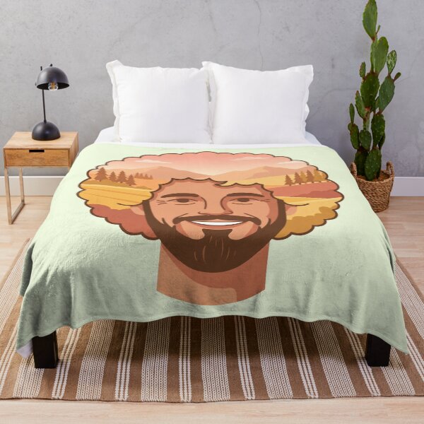 Item preview, Bob Ross – Happy Painter Mountain Landscape designed and sold by Karamram Studio.