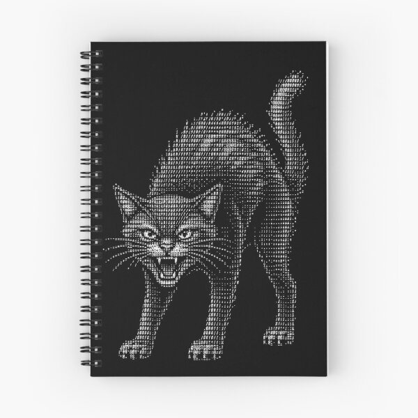 Item preview, Hissing Cat Ascii Art Retro Feline Programmer designed and sold by d247.