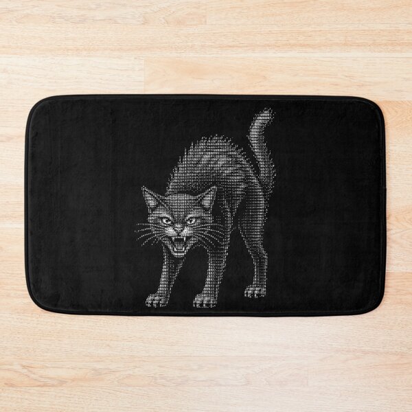 Item preview, Hissing Cat Ascii Art Retro Feline Programmer designed and sold by d247.