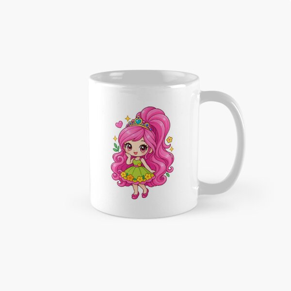Item preview, Petal Princess – Pink Hair Kawaii Chibi Girl designed and sold by Tiger Mochi Club.