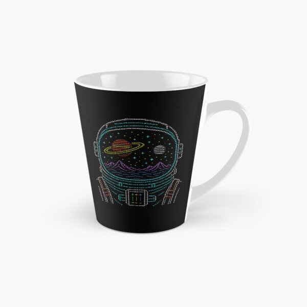 Item preview, Cosmic Ascii Art Astronaut Helmet Space View designed and sold by d247.