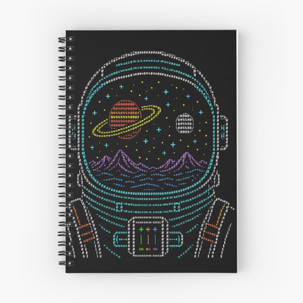 Item preview, Cosmic Ascii Art Astronaut Helmet Space View designed and sold by d247.