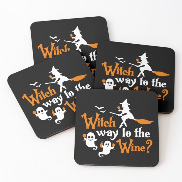 Item preview, Witch Way To The Wine Funny Halloween designed and sold by Eh Plus Designs.
