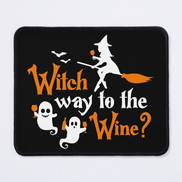 Item preview, Witch Way To The Wine Funny Halloween designed and sold by Eh Plus Designs.