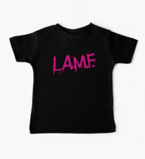 L.A.M.F. (Like a Motherf#cker) LAMF Pink Baby Tee