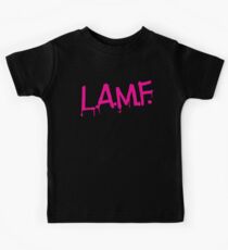 L.A.M.F. (Like a Motherf#cker) LAMF Pink Kids Tee