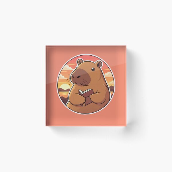Item preview, Cute Capybara Reading a Book designed and sold by Hari Arts.
