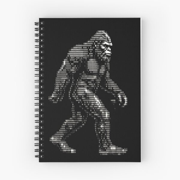 Item preview, Funny Ascii Bigfoot Sasquatch Cryptid Hunter designed and sold by d247.