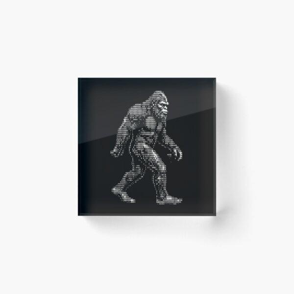 Item preview, Funny Ascii Bigfoot Sasquatch Cryptid Hunter designed and sold by d247.